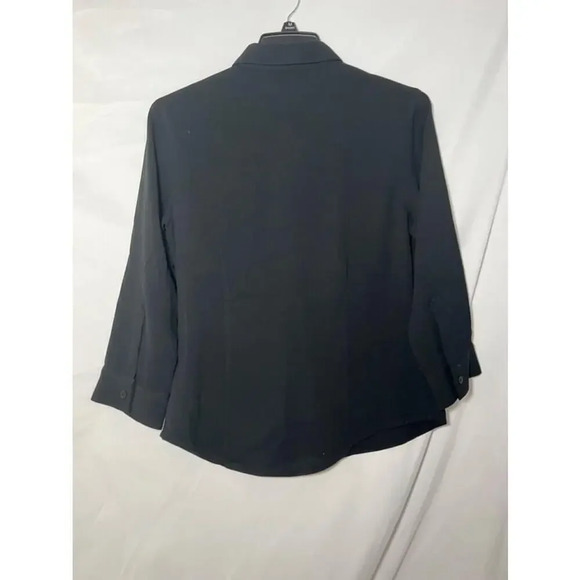 Alex‎ Garfield Black lightweight Blouse Size 8 - Picture 2 of 6
